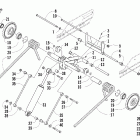 Jaguar Z1 Rear suspension rear arm assembly (international black)