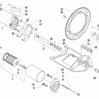 Z 570 Flex-drive starter motor assembly (lx)