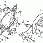 TRX450S Crankcase cover, rr.