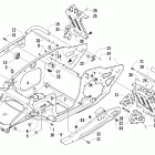 Crossfire 700 EFI EB Передняя рама и подножки