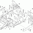 Fireacat 600 EFI SP Передняя рама и подножки