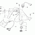 T660 Turbo Touring Console and switch assembly (le)