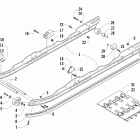 T660 Turbo Touring Slide rail and track assembly (international)