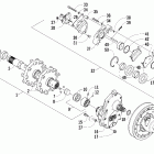 ZR 900 EFI SP Drive train and brake assemblies