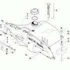 Firecat 700 SP Топливный бак