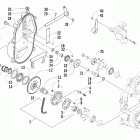 Mountain Cat 900 Drive / reverse dropcase assembly (optional)