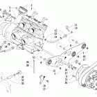 Sabercat 600 EFI Вариатор и опора двигателя