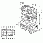 Z 440 LX Картер и блок цилиндр