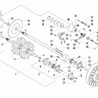 Z 440 LX Вал приводной трака и тормоза