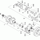 ZR 900 EFI Drive train and brake assemblies