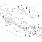 Pantera 600 EFI Вал приводной трака и тормоза