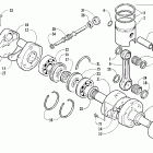 ZL 800 EFI SS Поршень и коленчатый вал