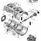 GSX Limited 600 H.O. E-TEC Картер и водяной насос
