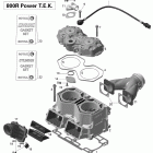 MX Z Adrenaline 800R Power T.E.K. Цилиндр и головка