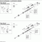 MX Z Renegade X 600 H.O. E-TEC 08- take apart shock, rear 2 x