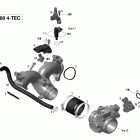 Skandic Tundra LT V800 4-TEC Коллектор воздухозаборника и корпус дросселя
