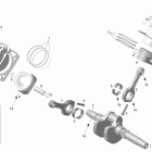Skandic SWT V-800 Коленвал и поршни