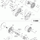 Skandic Tundra LT V-800 Вариатор