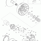 Skandic WT 600 05- drive pulley wt 600