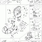 MX Z Blizzard 600HO SDI 01- exhaust system 600 ho sdi