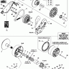 MX Z Renegade X 600HO SDI 05- pulley system 600 ho sdi