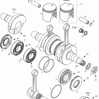 Skandic LT 440F Коленвал и поршни