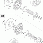 Skandic SWT 550 05- driven pulley 550