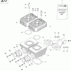 GSX 380F 01- cylinder and exhaust manifold gsx 377