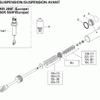 MX Z 380F 07- take apart shock, front europe