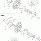 Skandic 550F SUV 05- driven pulley , 500f suv