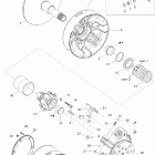 Skandic 600 WT 05- drive pulley 593