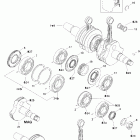 GSX 500SS Коленвал и поршни