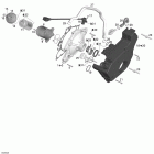 Legend V-1000 05- clutch cover and oil tank