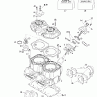 MX Z 800 HO Adrenaline & X 01- cylinder, exhaust manifold and reed valve 793ho no p...