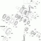 MX Z 600 HO Renegade/Renegade X 01- crankshaft and pistons (593 ho)
