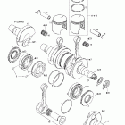Grand Touring 380 F/550 F 01- crankshaft and pistons (377)