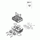 Grand Touring 380 F/550 F 01- cylinder, intake, exhaust manifold (377)