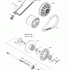 Legend V-1000 05- driven pulley and belt guard