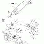 Grand Touring 380 F/500 F 06- mechanic brake and belt guard