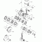 MX Z 500/600/700/800 Коленчатый вал и поршни (493, 593)
