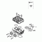 MX Z 380 F 01- cylinder, intake exhaust manifold