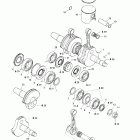 MX Z 500/600/700 Коленвал и поршни