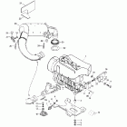 Touring E 01- engine support and muffler (377)