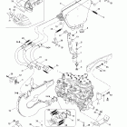 Formula III 600 LT 01- engine support and muffler (599)