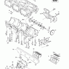 Formula III 600/700 01- crankcase, reed valve, water pump (599, 699)