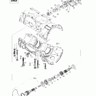 MX Z 440 F/Z 583/Z 670 1997 Картер, пластинчатый клапан, водяной насоси (583)