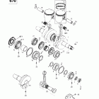 MX Z 440 F/Z 583/Z 670 1997 01- crankshaft and pistons (670)