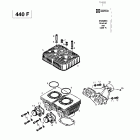 MX Z 440 F/Z 583/Z 670 1997 01- cylinder, exhaust manifold (440f)