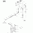 MX Z 440 F/Z 583/Z 670 1997 02- oil tank and support (583, 670)