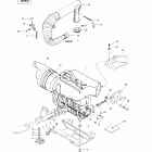 Touring LE 01- engine support and muffler (503)